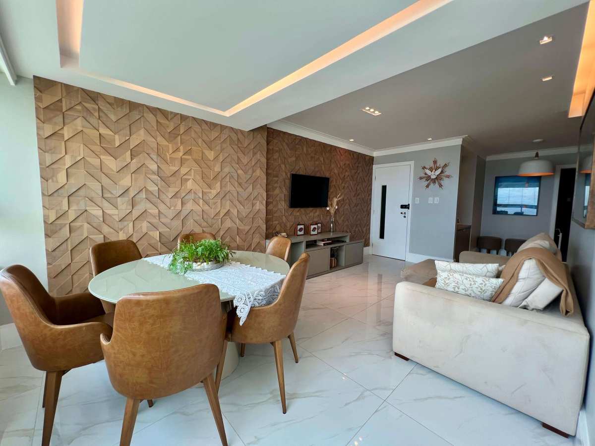 Apartamento Costa Azul 3 Quartos 113m² Res. Jardim de Alah Nascente Decorado 2 vagas Vista Mar Reg Armação