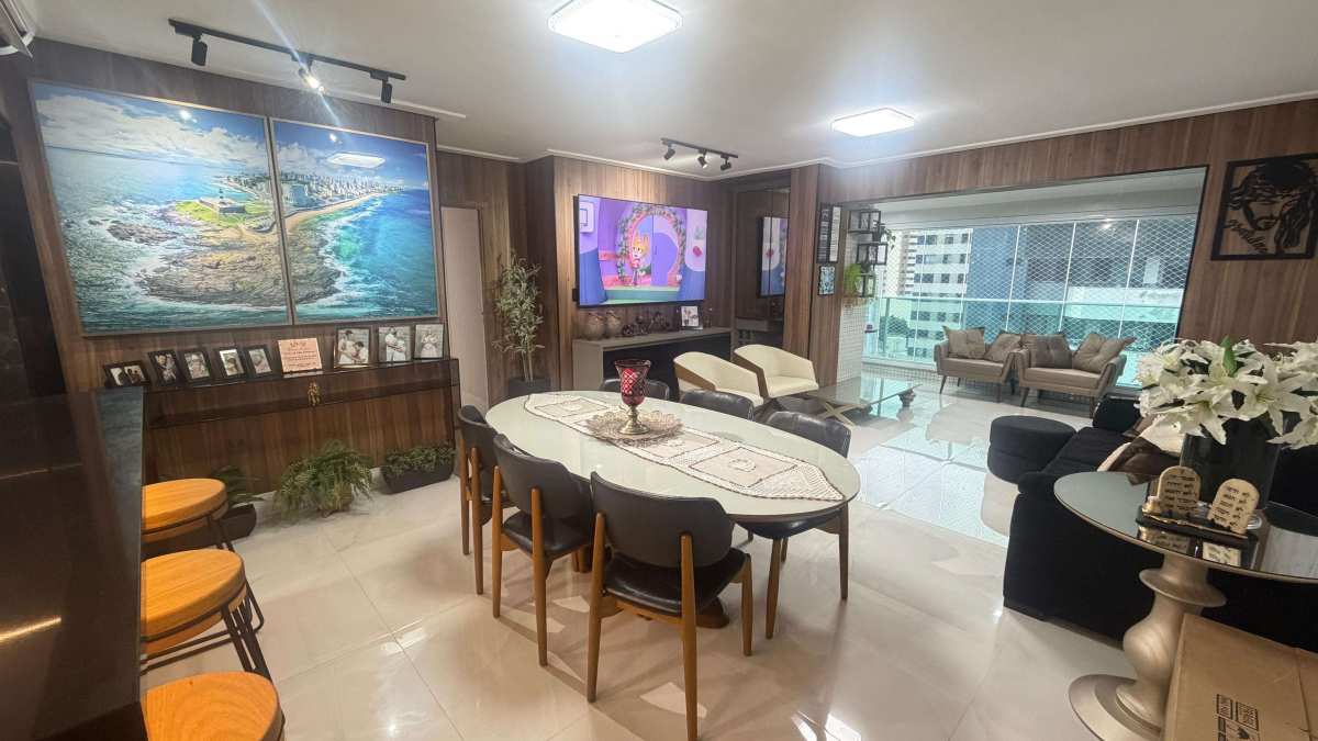 Apartamento Pituba 117m² Decorado Monreale Reg. Magalhães Neto Paulo VI - Iuri Imóveis