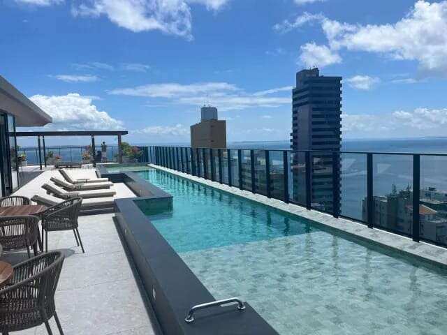 Apartamento Alive Corredor da Vitória Studio 1 quartos Decorado Reg Graça Barra Pronto para Morar