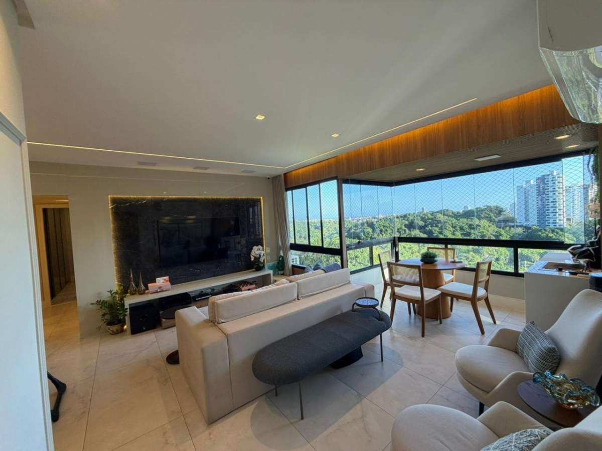 Apartamento Alto do Itaigara 3 Quartos 120m² Mansão Heitor Vila Lobos Decorado Reg. Pituba Caminho das Árvores