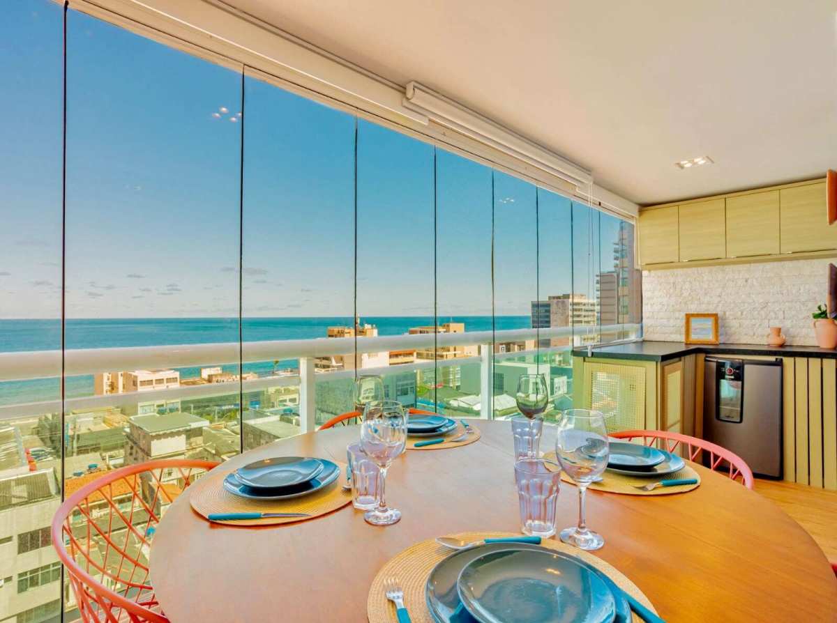Apartamento Barra SKY 1 Quarto 46m² Vista Mar Reg. Ondina Graça
