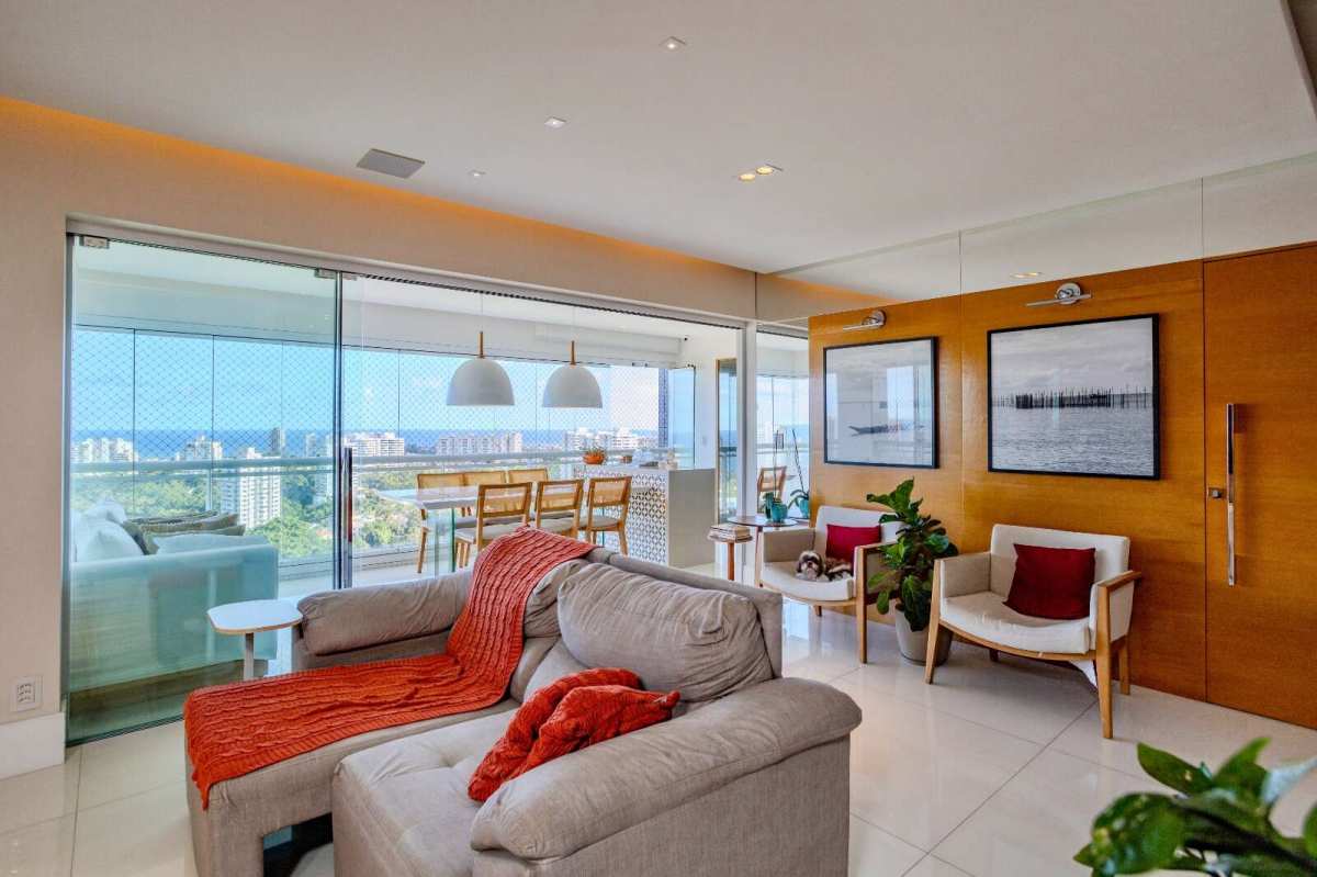 Apartamento Etco Grenville 4 Quartos 130m² Alto Vista Mar Finamente Decorado Patamares - Iuri Imóveis