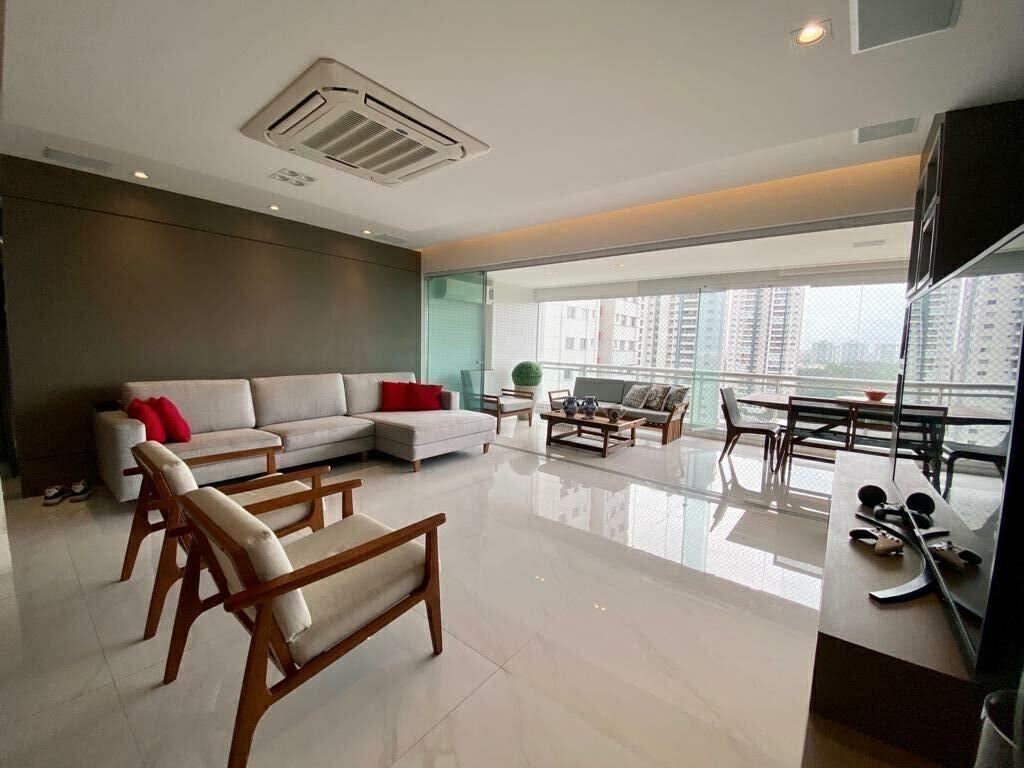 Apartamento Greenville Ludco 3 Suítes 180m² Alto 3 vagas Finamente Decorado Nascente