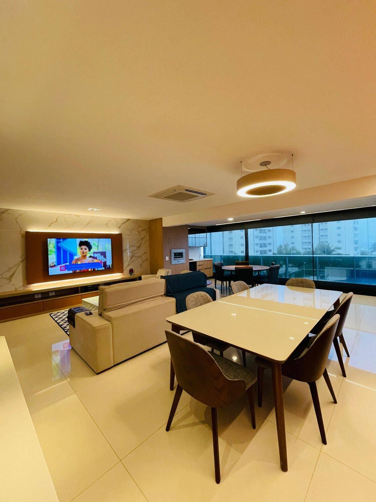 Apartamento Hemisphere 360º  3 Suítes 165m2  Decorado Mobiliado Vista Mar Pituaçu Patamares