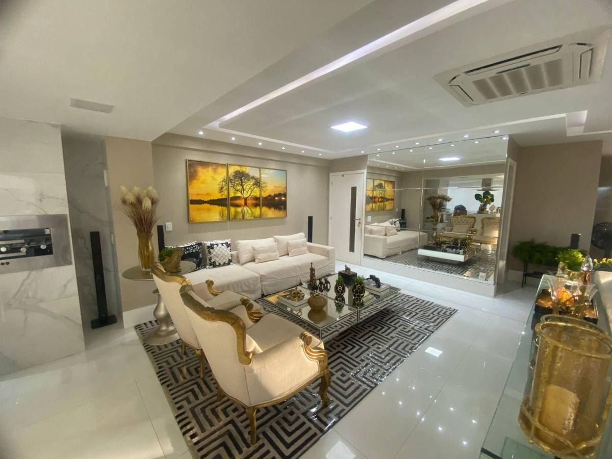 Apartamento Hemisphere 360º 3 Suítes 200m2 Pituaçu Patamares Decorada Nascente Vista Mar