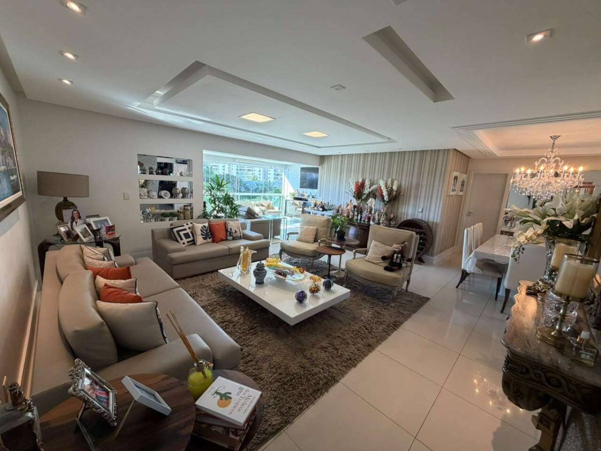 Apartamento Le Parc 3 suítes 195m² Finamente Decorado Mobiliado Reg Alphaville Patamares - Iuri Imóveis