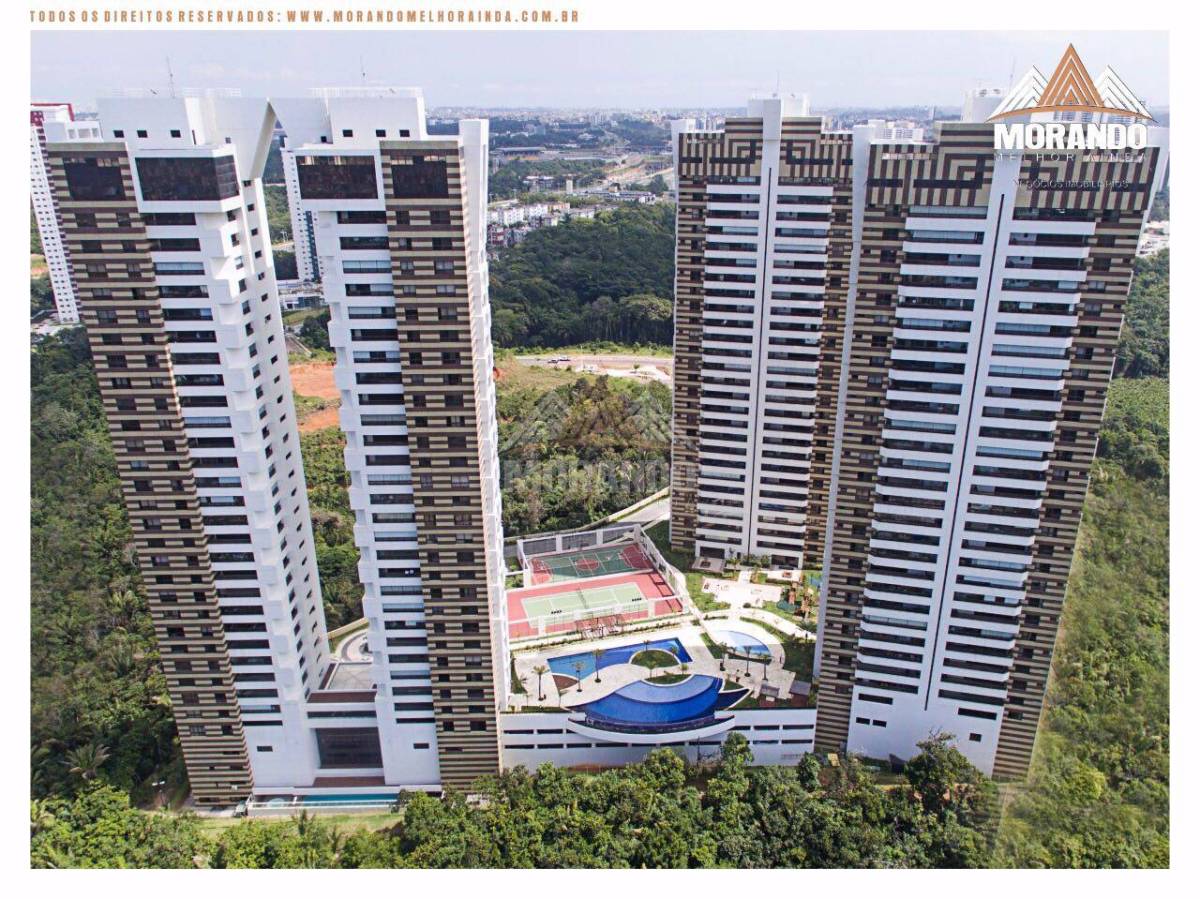 Apartamento Lumno Greenville 4 Suítes 276m2 Patamares Alto Decorado Nascente vista mar - Iuri Imóveis