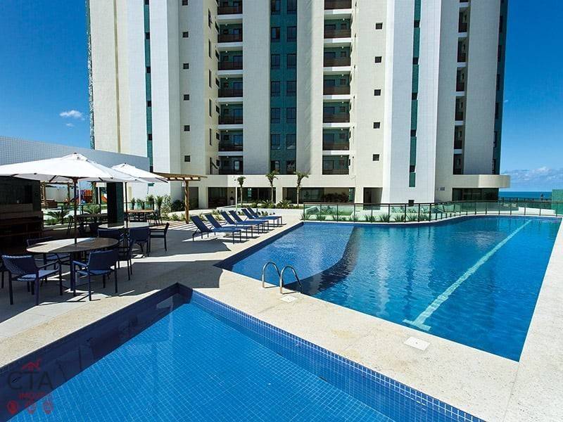 Apartamento Maison Biarritz Patamares 3 suítes 149m2 Decorado Vista Mar