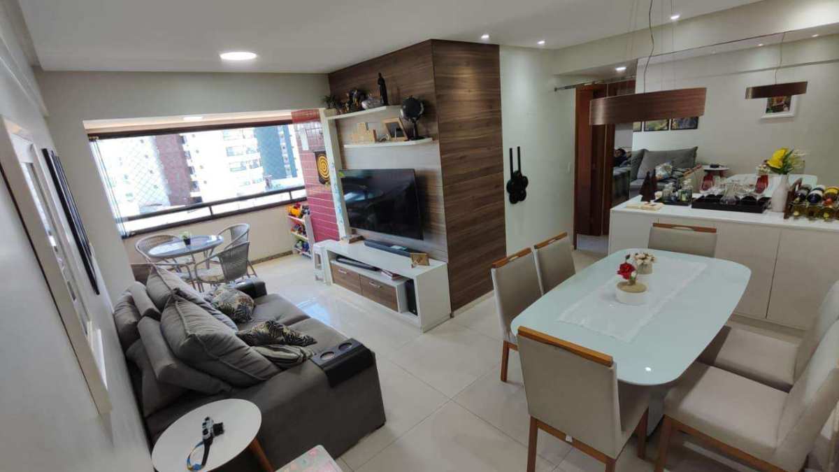Apartamento Patamares 2 Quartos 70m² Decorado Yves Palermo Reg Jaguaribe Pituaçu