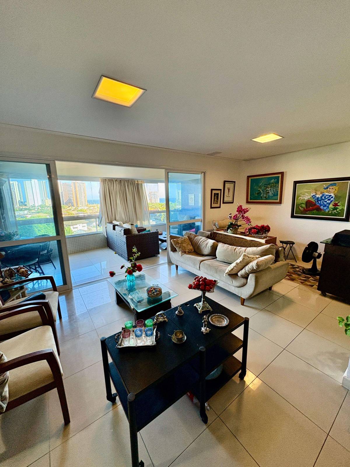 Apartamento Patamares 4 Quartos 162m² Decorado Vista Mar Nascente Residencial Giardini Naxos