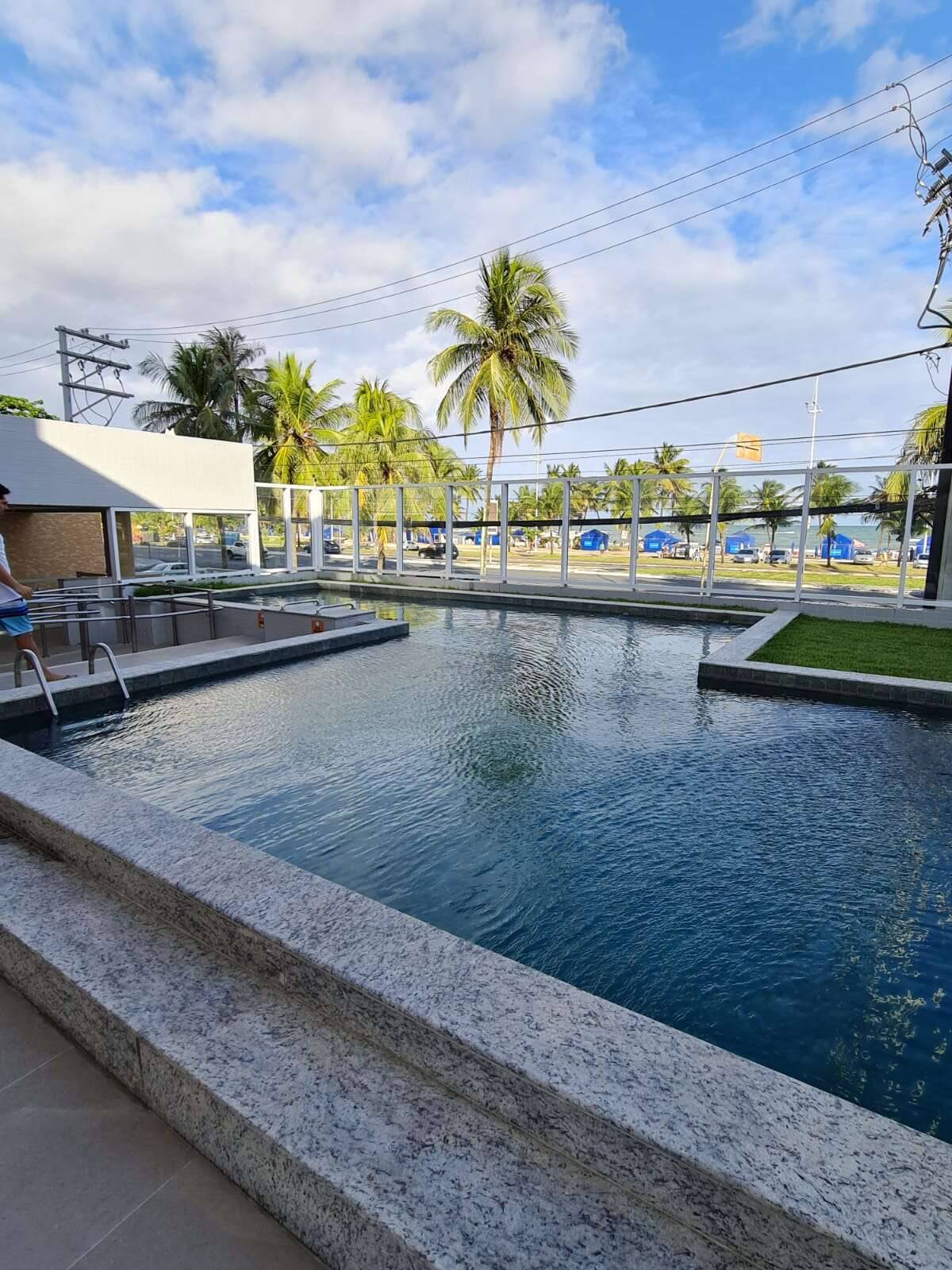 Apartamento Piatã 1 Quarto 44m² Vista Mar Ilha de Creta Decorado Reg Patamares Jaguaribe