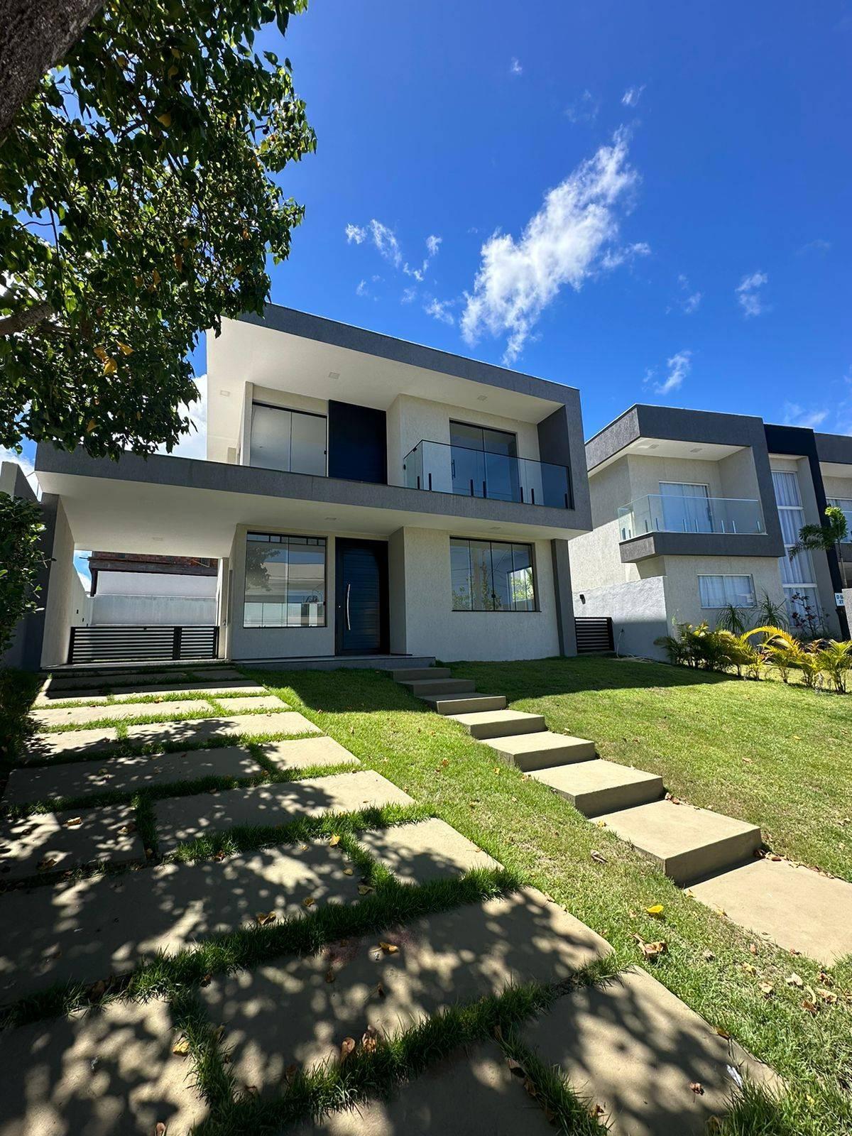 Casa Alphaville Litoral Norte 2 Duplex 4 Suítes 370m² Reg Lauro de Freitas Estrada do Coco Linha Verde - Iuri Imóveis