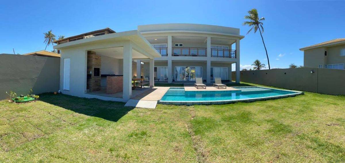 Casa Barra Jacuípe 4 Quartos Aldeia do Jacuípe 900m² Frente Mar Reg Guarajuba Estrada do Coco Oportunidade - Iuri Imóveis