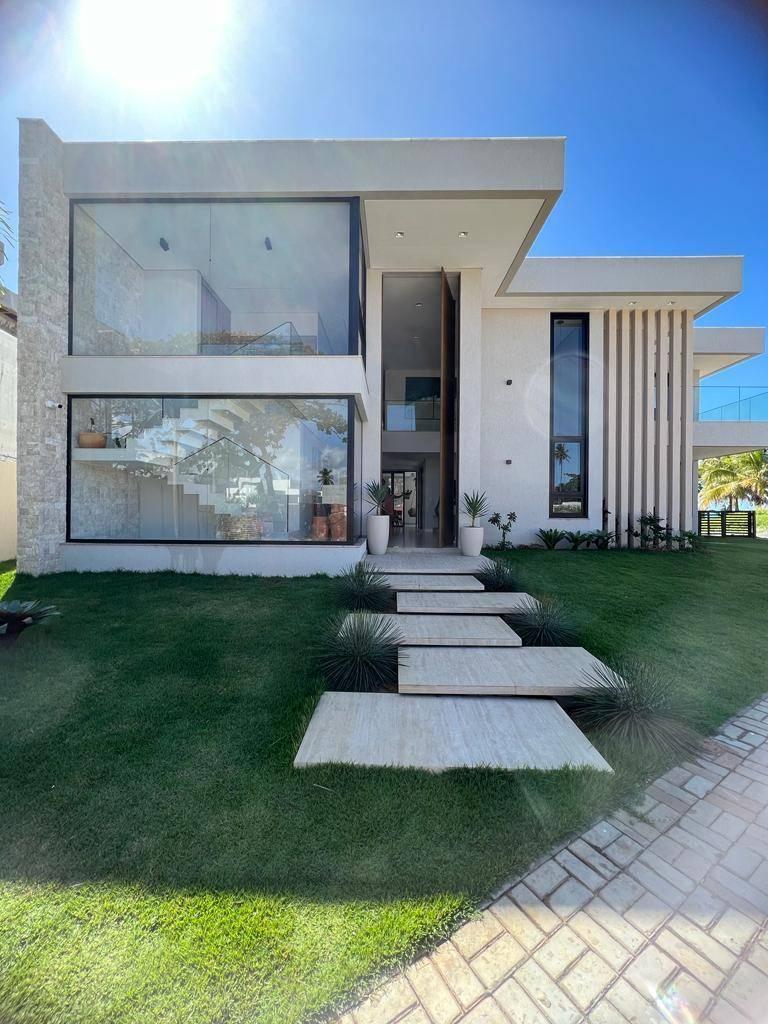 Casa Guarajuba 8 Suítes 630m² Frente Mar Canto do Mar Privilege Decorada Estrada do Coco Linha Verde