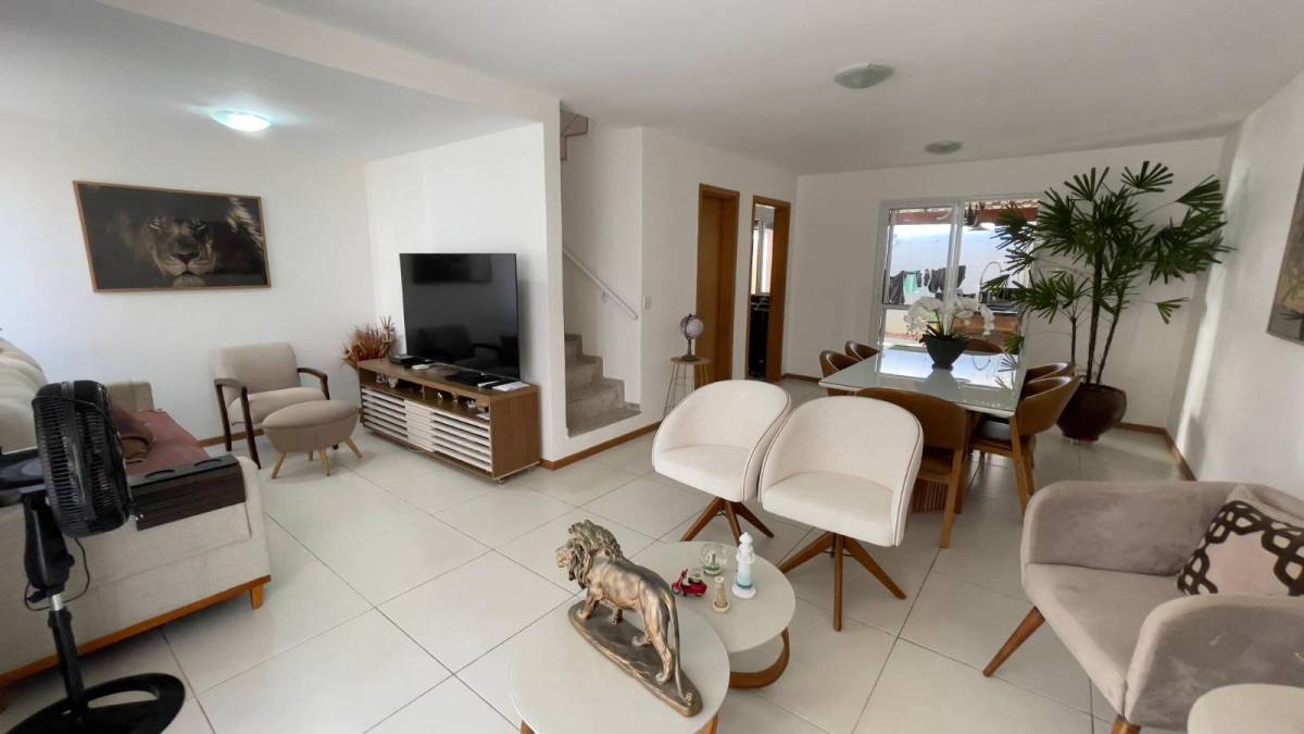 Casa Linda Villa Ferrara Duplex 3 suítes 148m² Decorada Stella Maris - Iuri Imóveis