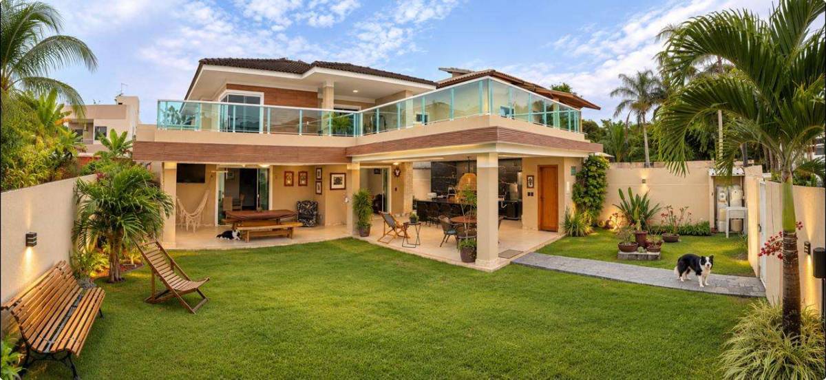 Casa Vilas do Joanes 4 Suítes 329m² Abrantes Reg. Busca Vida Lauro de Freitas /Estrada do Coco / L. Verde / Busca Vida. - Iuri Imóveis
